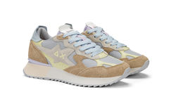 SNEAKER STARGIRL MULTICOLOR OPTION IN NYLON E SUEDE GRIGIO CHIARO